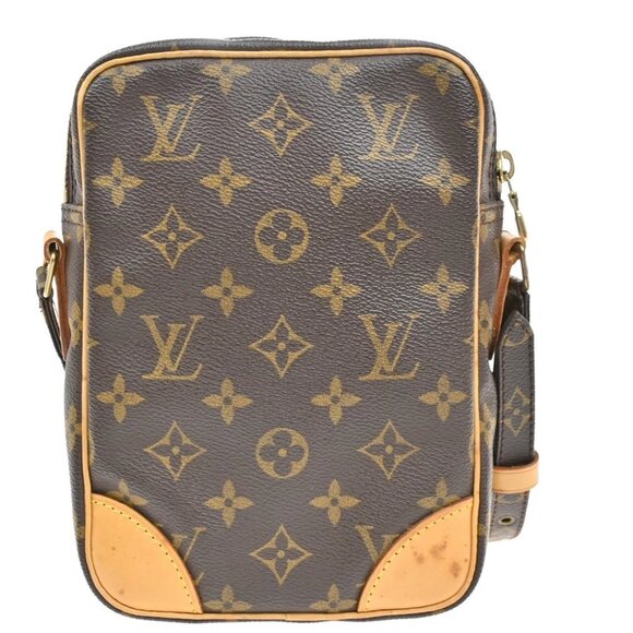 LOUIS VUITTON Danube Shoulder Bag Monogram Leather Brown France - Picture 3 of 16